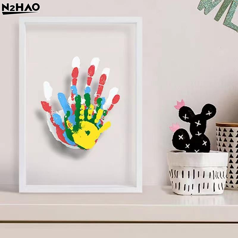 1 Set Family Handprint Photo F - Engraved Wood Frame 评论和价格