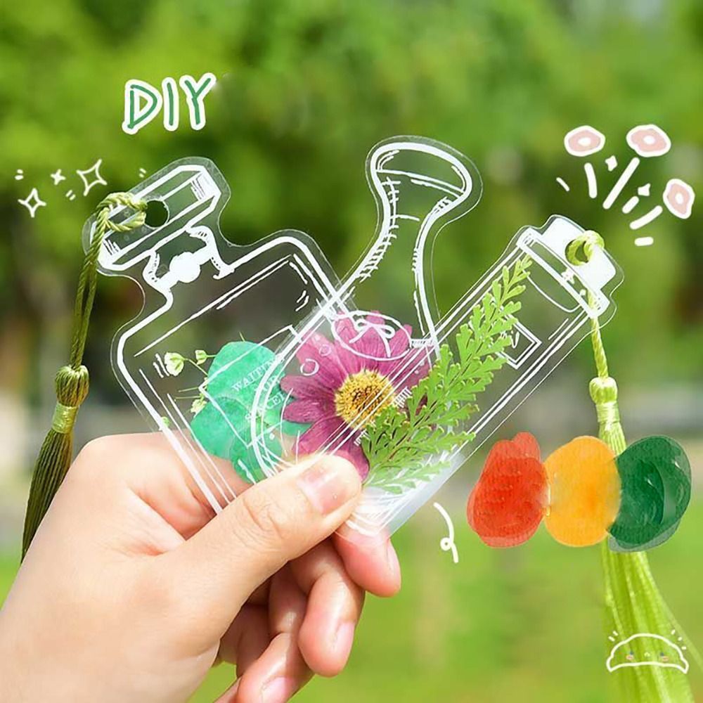 Glassware Shape Bookmarks Stic - Dried Flower Bookmark 评论和价格