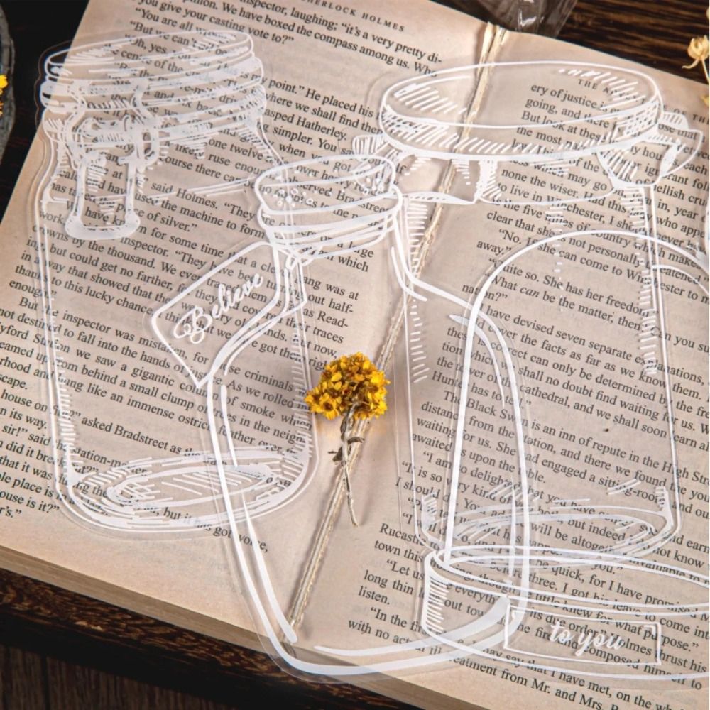 Glassware Shape Bookmarks Stic - Dried Flower Bookmark 评论和价格