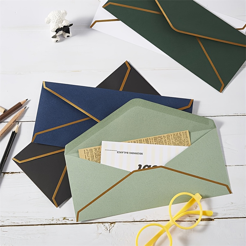 10 PCS  High-end Black Envelop - Wax Seal Letter Kit 评论和价格