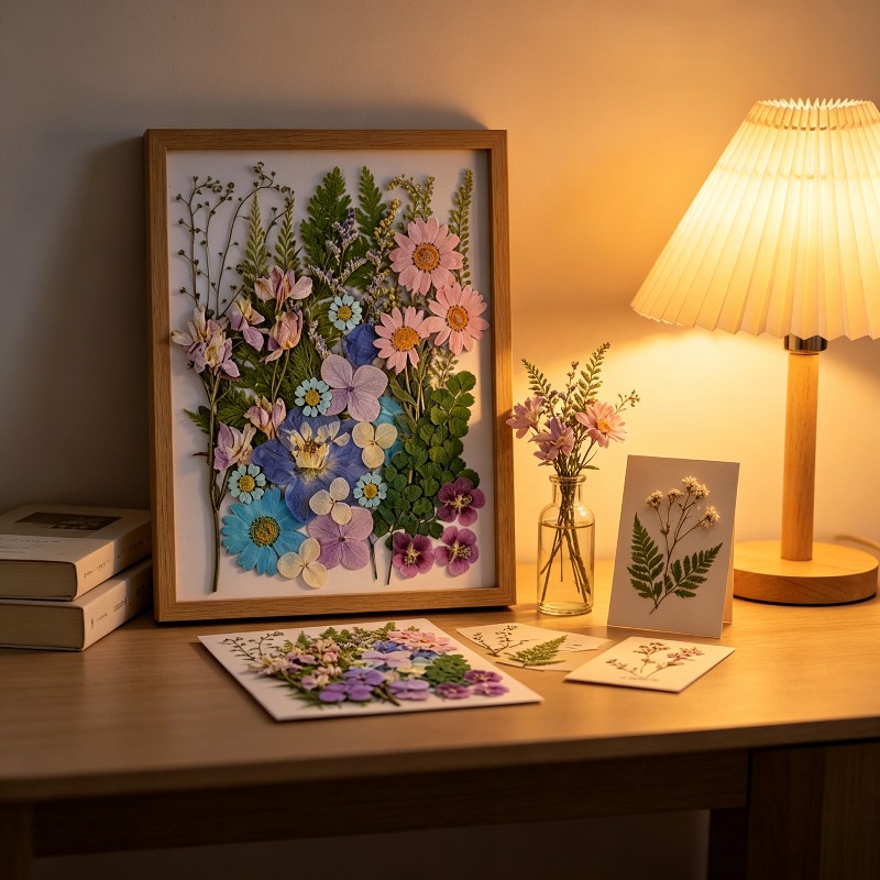 Mixed Pressed Dried Flower Kit - Dried Flower Bookmark 评论和价格